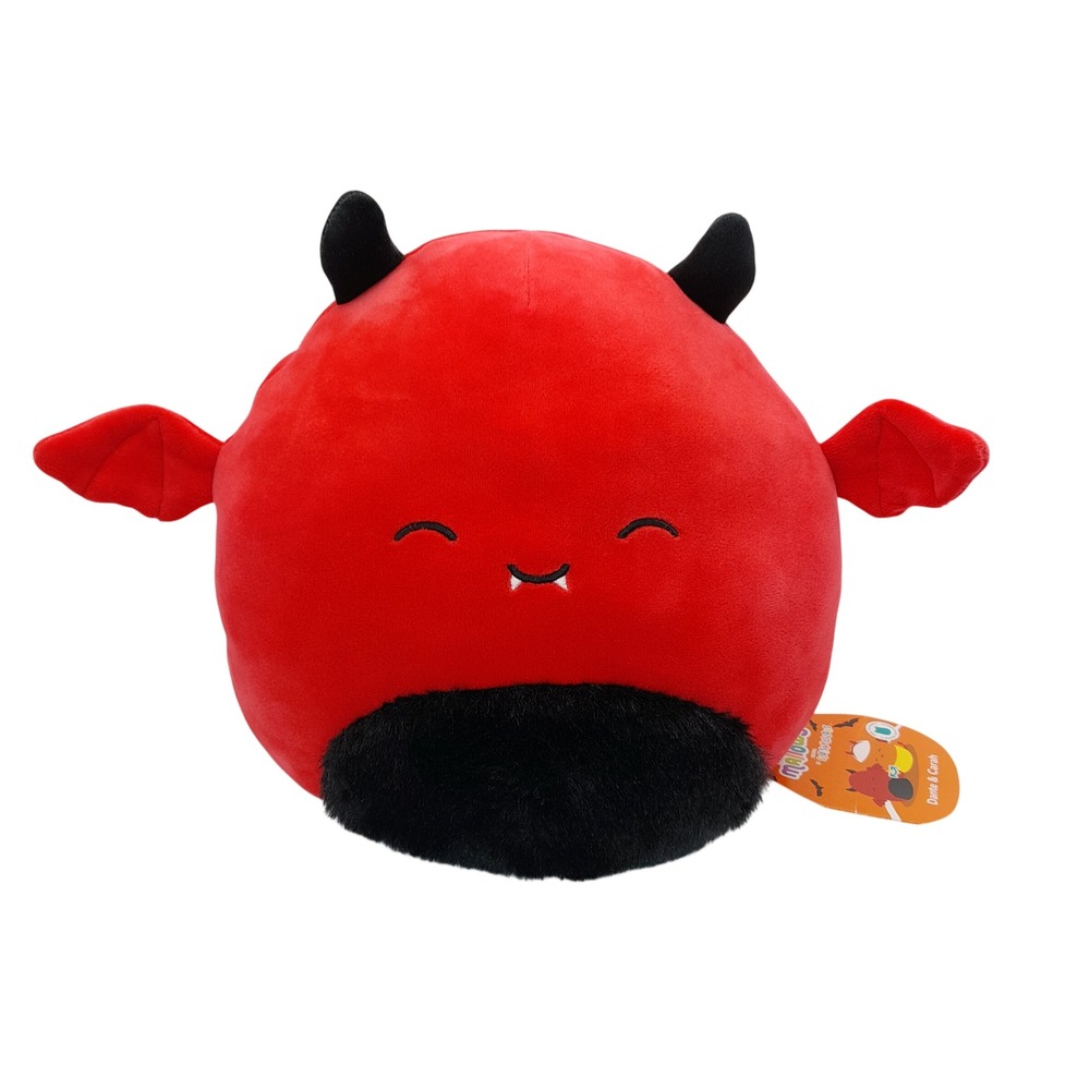 Squishmallows Flip-A-Mallows Dante Red Devil Carah Candy Corn Halloween Plush 8"
